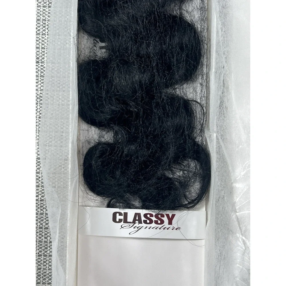 bellatique 100% Virgin Brazilian Remy 360' Full Lace‎ Frontal Natural Black 14